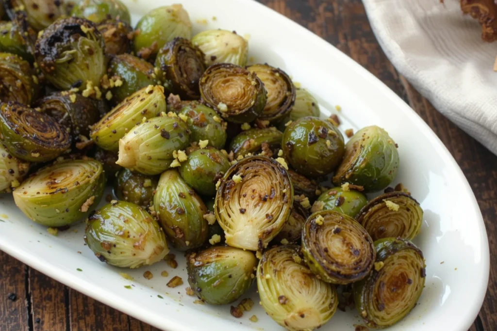 Roasted Brussels Sprouts with Balsamic Glaze