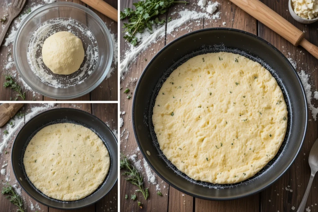 Step-by-step guide to making cottage cheese flatbread