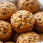 A basket of freshly baked breakfast muffins